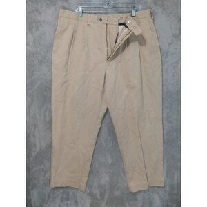 Callaway Golf Pants Mens 40x30 Beige Pro Spin Pima Cotton Blend Pleated Vintage